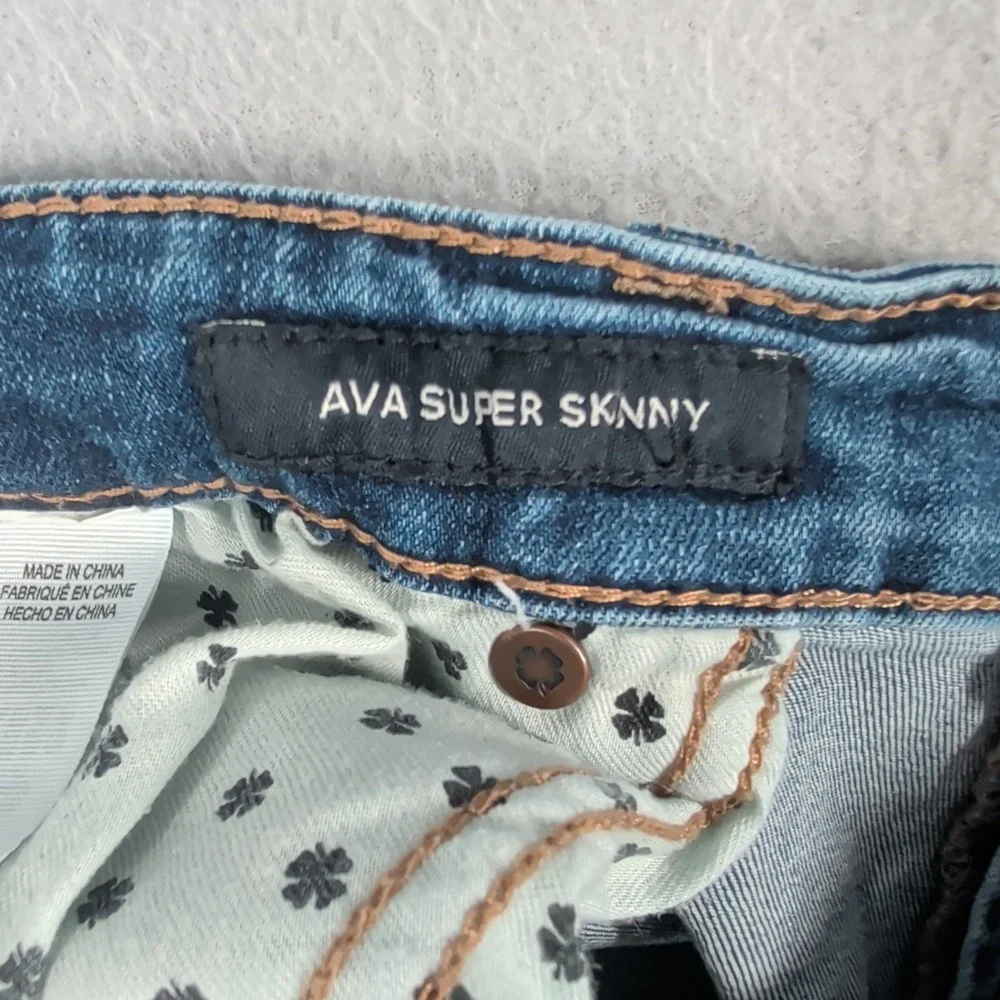 Lucky Brand Jeans Women‎ 33 Blue Super Skinny Stretch Denim Casual